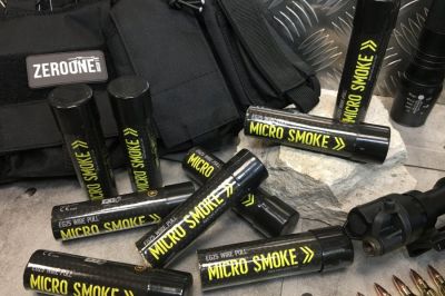Enola Gaye EG25 Wire Pull Micro Smoke (Orange) - Detail Image 2 &copy; Copyright Zero One Airsoft